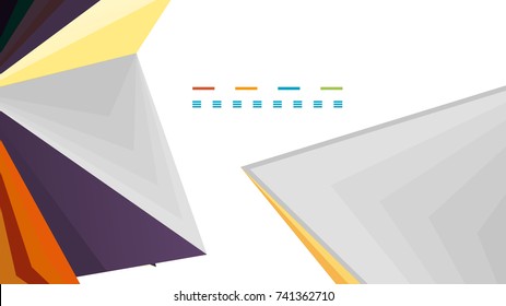 Modern triangle presentation template. Business design background, brochure or flyer concept or geometric web banner