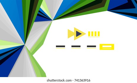 Modern triangle presentation template. Business design background, brochure or flyer concept or geometric web banner