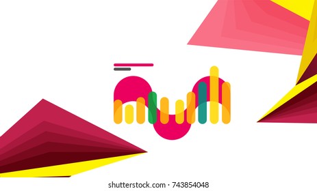 Modelo de apresentação de triângulo moderno. Plano de fundo do projeto de negócios, brochura ou conceito do folheto ou banner web geométrico