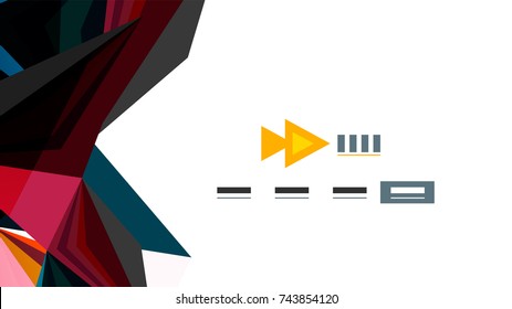 Modern triangle presentation template. Business design background, brochure or flyer concept or geometric web banner
