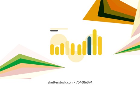 Modern triangle presentation template. Business design background, brochure or flyer concept or geometric web banner