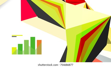 Plantilla de presentación triangular moderna. Fondo de diseño de negocio, concepto de folleto o volante o banner web geométrico