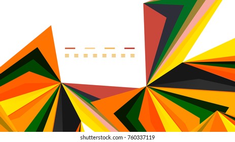 Modern triangle presentation template. Business design background, brochure or flyer concept or geometric web banner