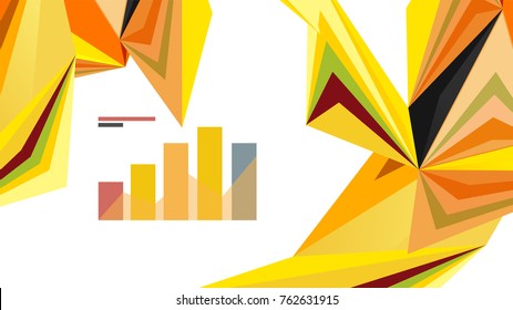 Modern triangle presentation template. Business design background, brochure or flyer concept or geometric web banner