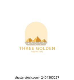  modern triangle pyramid illustration simple logo