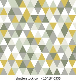 Modern triangle seamless pattern. Vector abstract background.