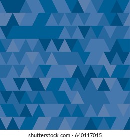 Modern Triangle texture , Blue background , vector.
