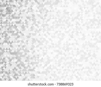 Modern triangles gray gradient background. Geometric mosaic style with random color saturation with imposition transparency for place message. Vector illustration EPS 10 for presentation template