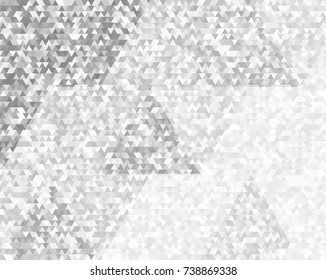 Modern triangles gray gradient background. Geometric mosaic style with random color saturation with imposition transparency for place message. Vector illustration EPS 10 for presentation template - Powered by Shutterstock - Get 15% off with code: PIKWIZARD15