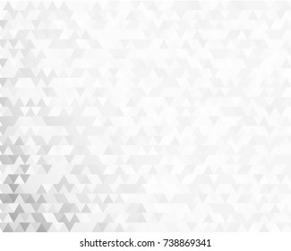 Modern triangles gray gradient background. Geometric mosaic style with random color saturation with imposition transparency for place message. Vector illustration EPS 10 for presentation template