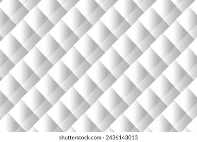 Modern Triangles and Pyramids white geometric  background based on triangular grid with different pattern of different volume 3D illustration