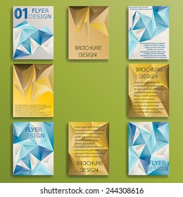 Modern Triangular Brochure. 