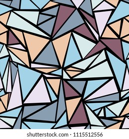 Modern triangular shapes geometric seamless background. Minimal triangles polygonal origami. Urban triangle shapes minimal illustration. for business wrapping paper.