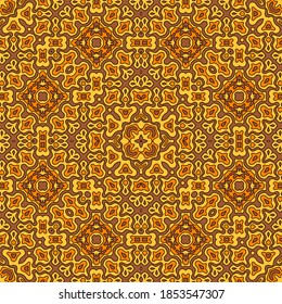 Modern tribal motifs seamless pattern graphic design. Organic abstract ornament. Wrapping endless pattern. Vintage design. Interior decor print.
