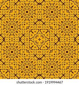 Modern tribal motifs seamless pattern vector design. Continuous fashion ornament. Curtains print endless pattern. Vintage design.