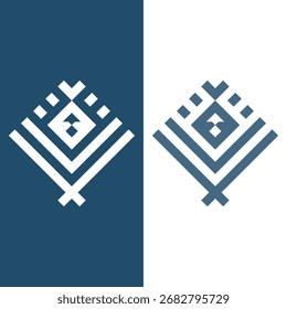 Modern Tribal Pattern Symbol and minimal abstract logo 