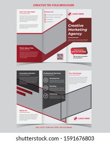 Modern Tri-fold Brochure design template