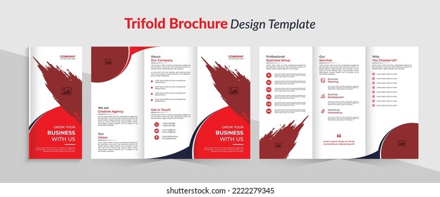 Modern Trifold Brochure Design Template