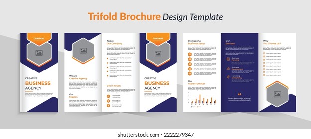 Modern Trifold Brochure Design Template