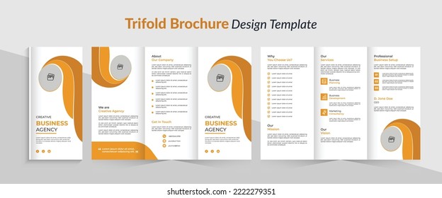 Modern Trifold Brochure Design Template