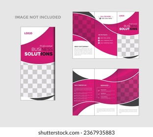 Plantilla de diseño de trípticos modernos