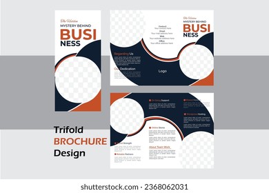 Modern Trifold Brochure Design Template.