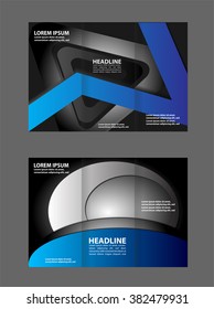 Modern tri-fold brochure design template
