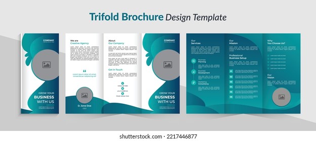 Modern Trifold Brochure Print Template