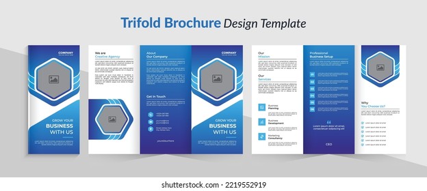 Modern Trifold Brochure Print Template