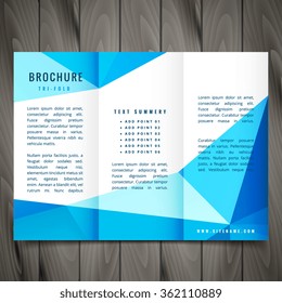 modern trifold brochure vector design