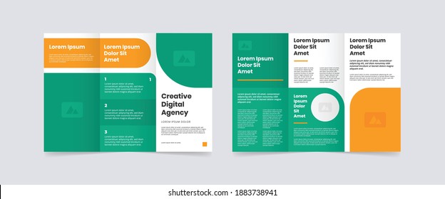 Modern Trifold Business Brochure Design Template