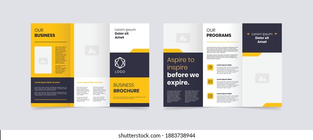 Modern Trifold Business Brochure Design Template