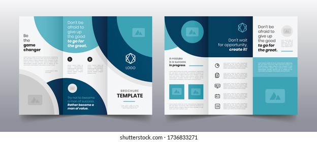 modern trifold business brochure template