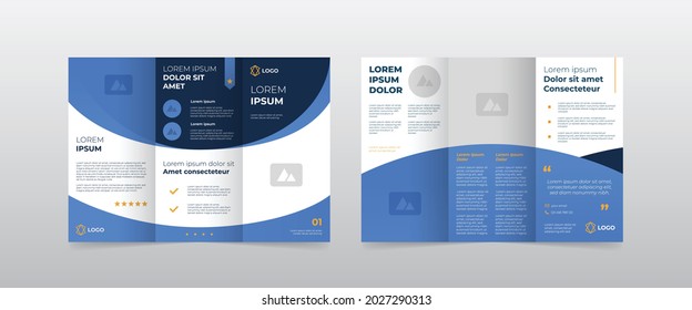 modern trifold business brochure template