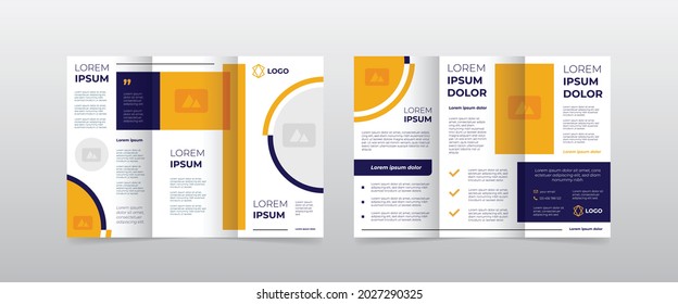 modern trifold business brochure template