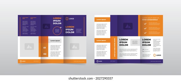 modern trifold business brochure template