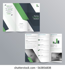 Modern Tri-Fold Corporate Brochure design with space to add your images for Business concept.