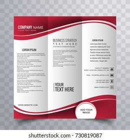 Modern trifold wave brochure design