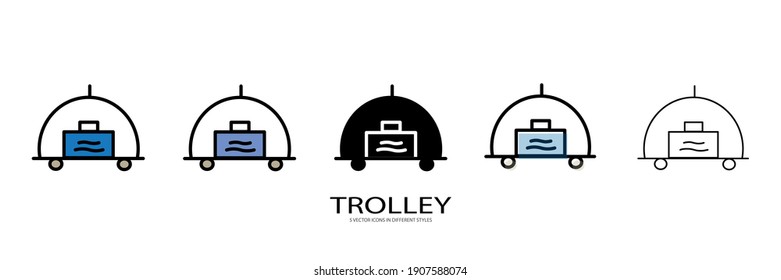 modern TROLLEy vector type icon