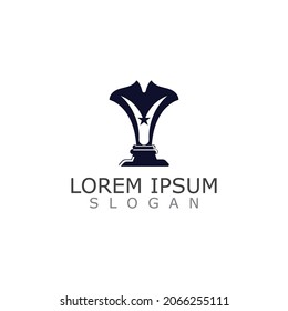 Modern Trophy Winner Logo Symbol Icon Vector Graphic Design Vector
