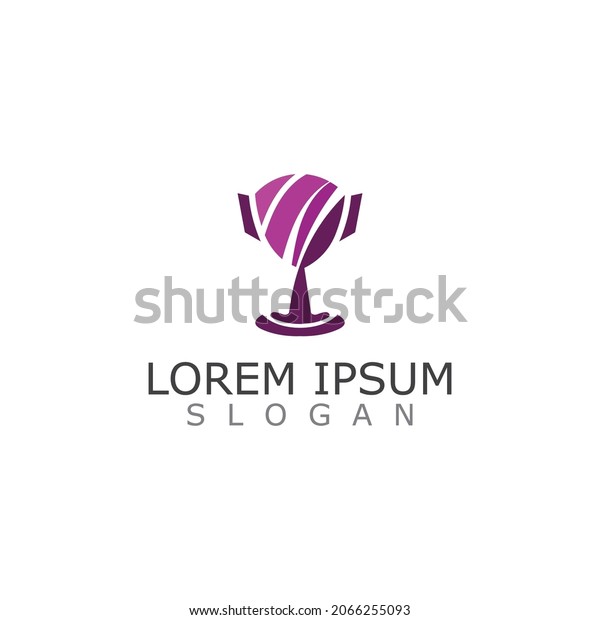 Modern Trophy Winner Logo Symbol Icon Stock Vector Royalty Free