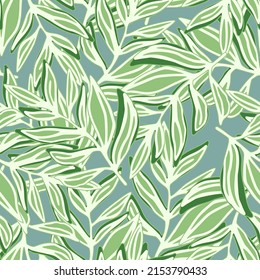 Modern tropical pattern, palm leaves seamless. Jungle leaf seamless pattern. Botanical floral background. Exotic plant backdrop. Design for fabric, textile, wrapping, cover. Vector illustration
