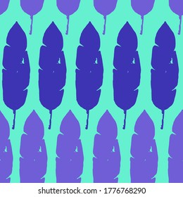 Modern Tropical Vector Seamless Pattern. Monstera Feather Banana Leaves Dandelion Tropical Seamless Pattern. Fine Summer Fashion. Doodle Floral Background. Elegant Male Shirt Female Dress Texture.