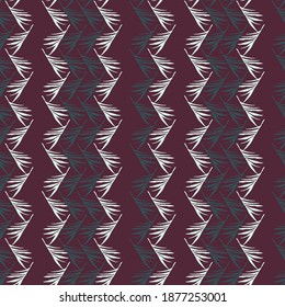 Modern Tropical Vector Seamless Pattern. Chic Summer Fabrics. Feather Dandelion Banana Leaves Monstera