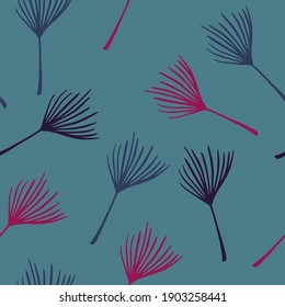 Moderno patrón de infiltración de vectores tropicales. Buena Moda De Verano. Hermosa textura de ropa de mujer con camiseta masculina. Fondo Floral Pintado. Monstera Dandelion Feather Banana Deja Un Patrón Tropical Sin Marea.