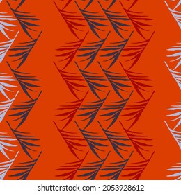Modern Tropical Vector Seamless Pattern. Painted Floral Background. Elegant Male Shirt Female Dress Texture. Nice Summer Fabrics. Banana Leaves Feather Dandelion Monstera Tropical Seamless Pattern.