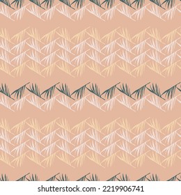 Modern Tropical Vector Seamless Pattern. Painted Floral Background. Feather Banana Leaves Monstera Dandelion Tropical Seamless Pattern. Elegant Male Shirt Female Dress Texture. Chic Summer Textile.