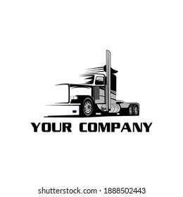 Modern truck cargo illustration vector