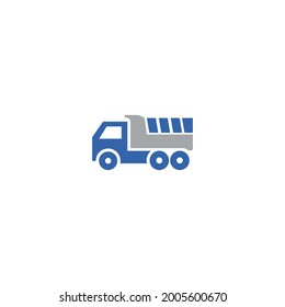 modern truck delivery logo design