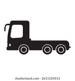 Modern truck icon simple design with white background